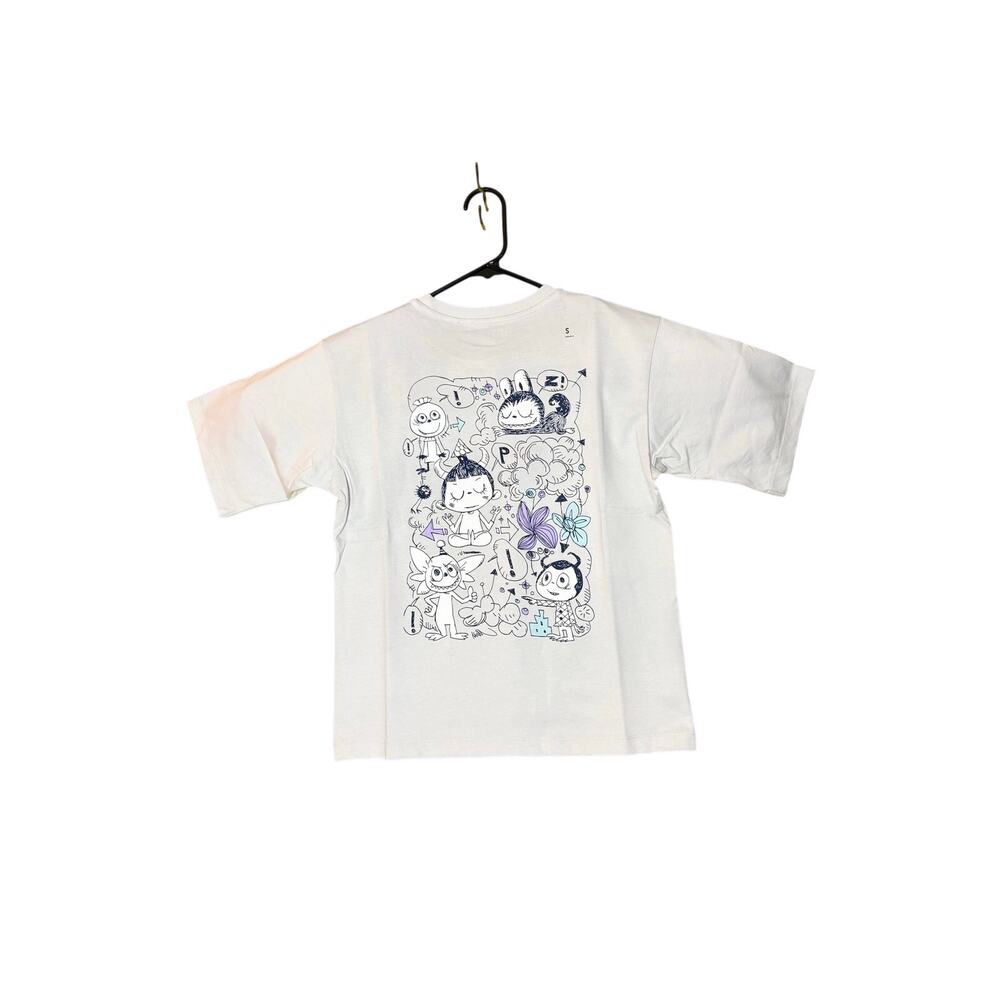 NWT - Uniqlo 'The Monsters' PopLand/PopMart Tee - Bone, S